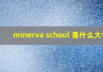 minerva school 是什么大学